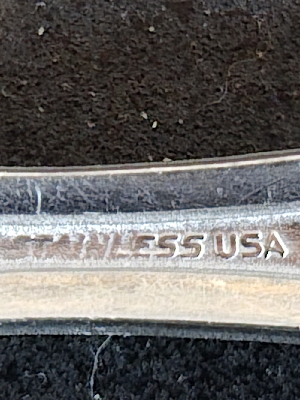 15 Washington Forge TOWN COUNTRY Stainless Wood Flatware MCM Rustic Silverware - Picture 8 of 10